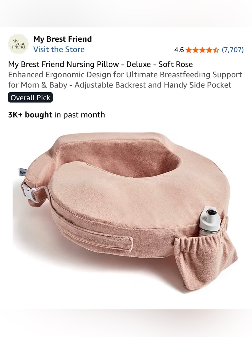 My Brest Friend Soft Rose Nursing Pillow